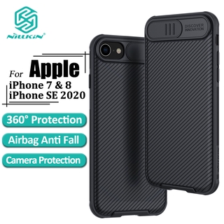 Nillkin Luxury Rígido Pc Phone Case Para Iphone Se 2020/2022/8/7 Camshield Pro Com Câmera Privacidade Proteção Slide em Oferta na Shopee