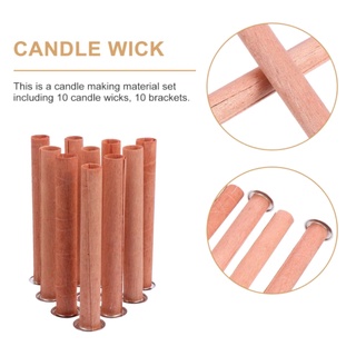 7pcs Suporte Pavio Metal Sustentável Tubo Longo Para Artesanato