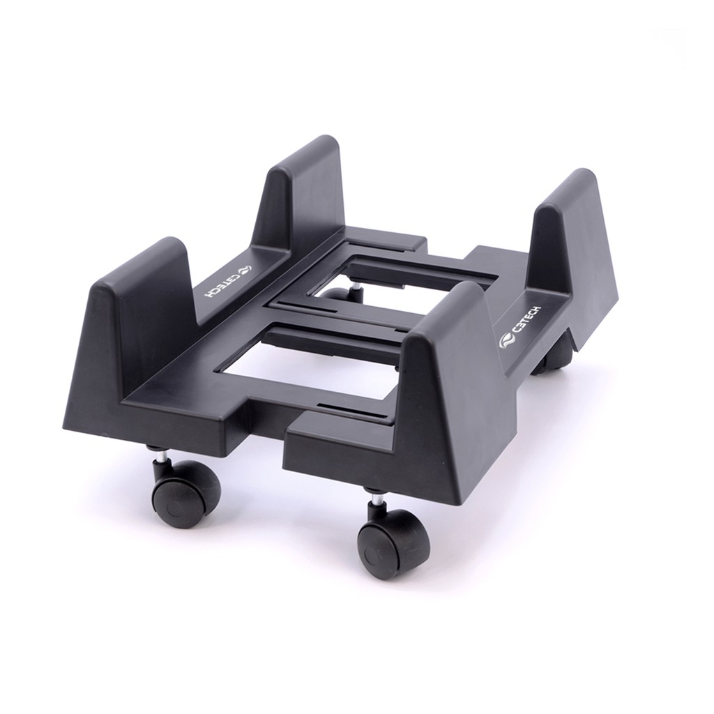 Suporte para Cpu Gabinete Estabilizador Desktop com rodinhas Ajuste de Largura