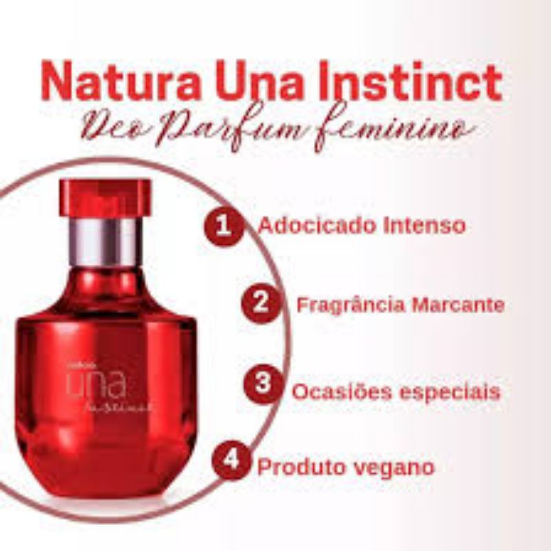 Natura Una Instinct Deo Parfum feminino 75ml | Shopee Brasil