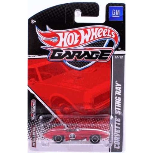 Bx128 Hw Hot Wheels 2011 Garage Corvette Sting Ray H3br