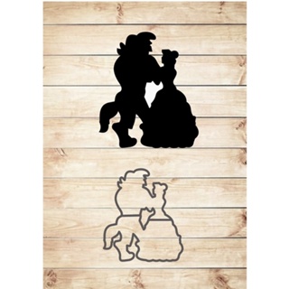 cortador silhueta bela e a fera Promoção em Oferta na Shopee