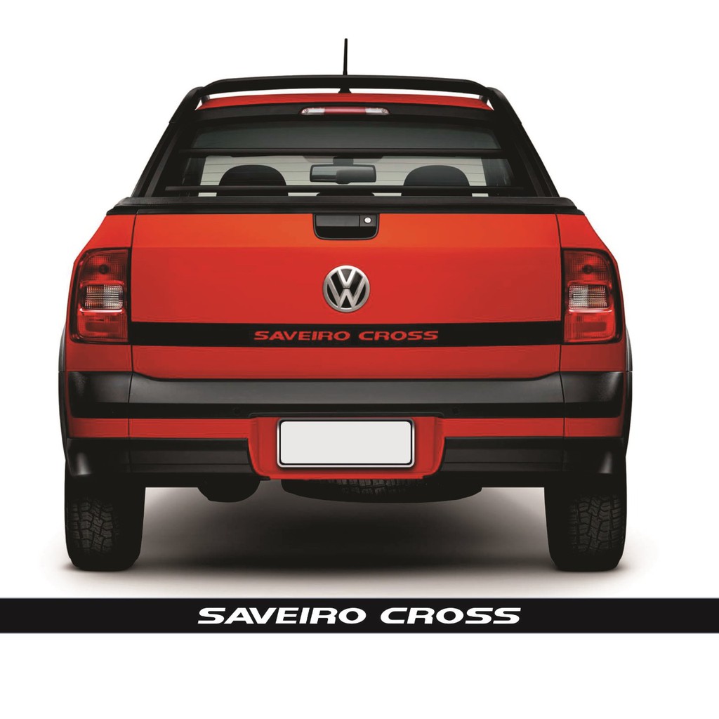 Adesivo Saveiro Cross Da Tampa Traseira Preto | Shopee Brasil