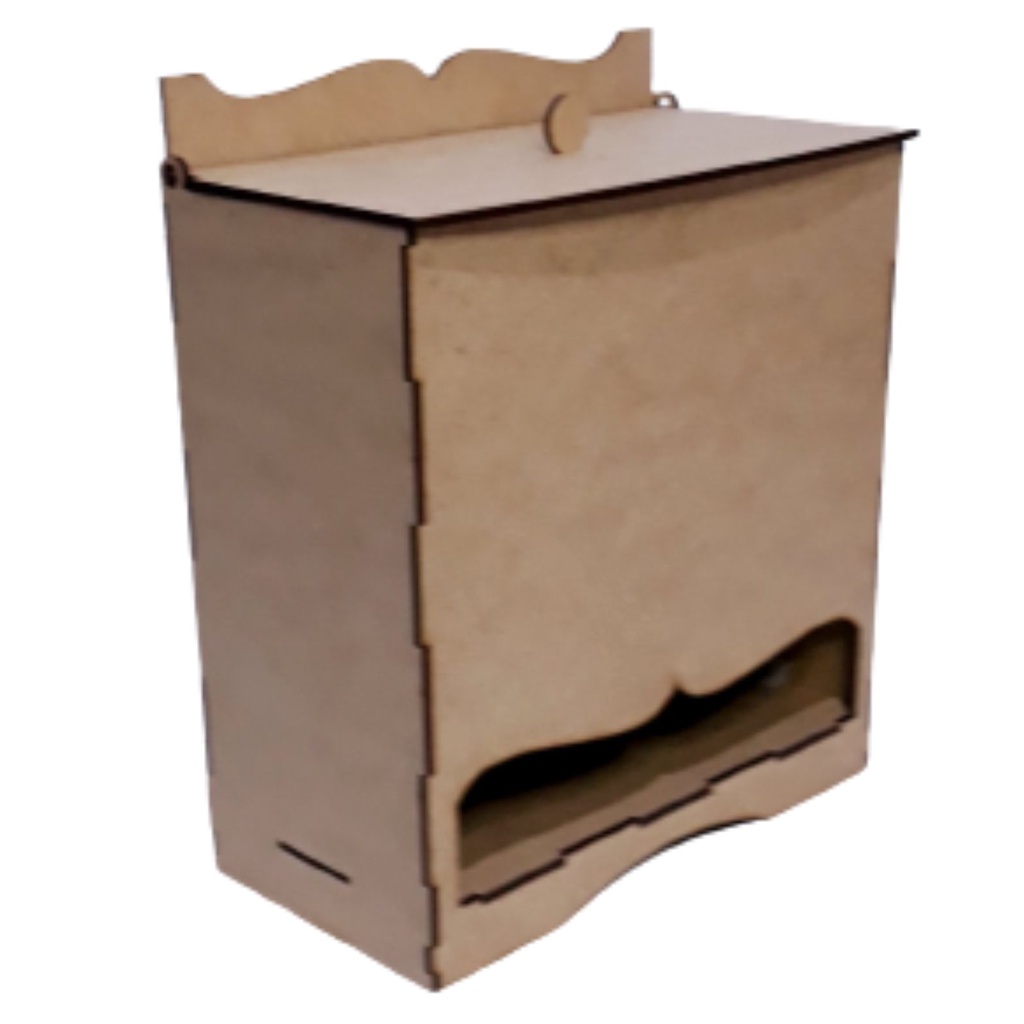 Porta Fraldas para kit Higiene Bebê MDF cru Decoração Quarto Bebê