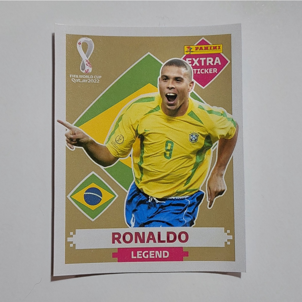 Figurinhas Personalizadas Ronaldo Fenômeno Legend - Copa do Mundo Catar 2022