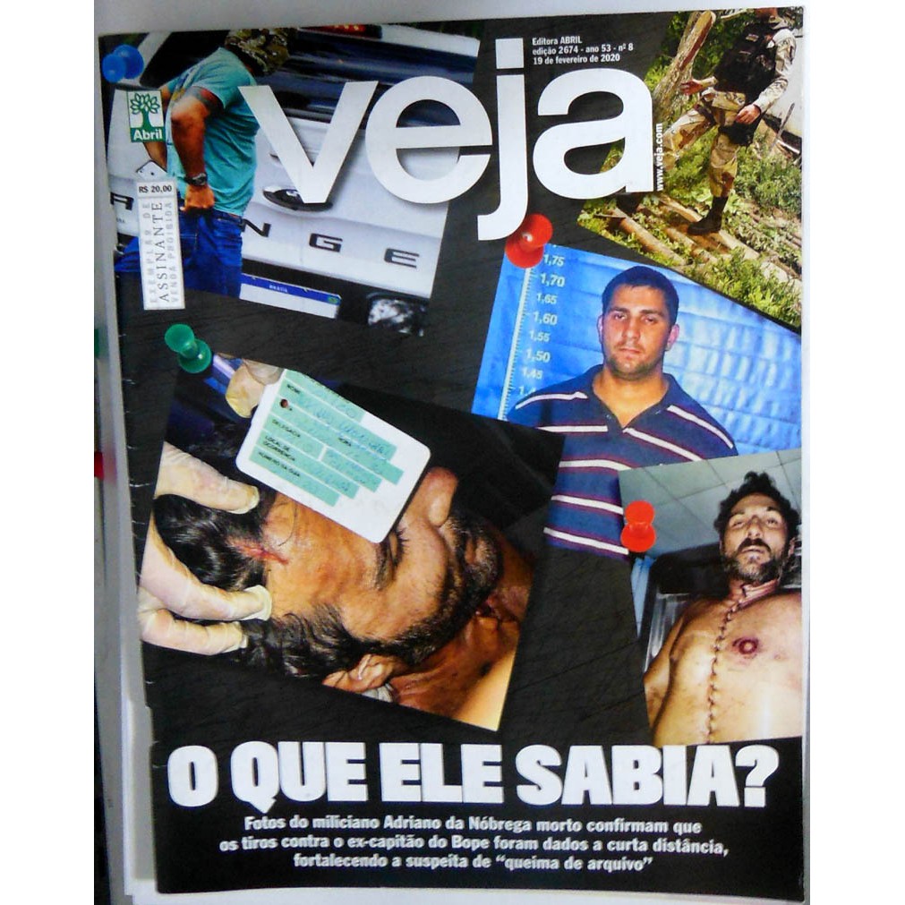 Revista Veja 2674 Adriano Nóbrega Paulo Marinho O Parasita Adele - Ler Descrição