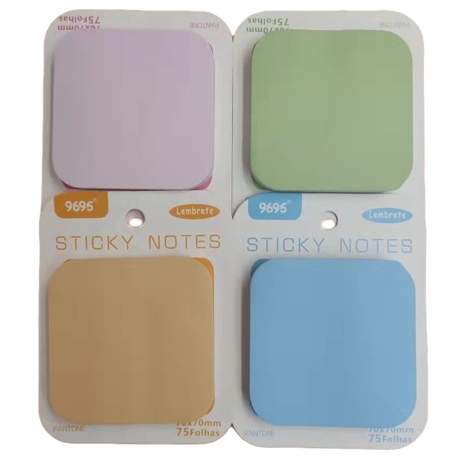 Bloco Adesivo Colorido Tipo Post It Quadrado Shopee Brasil