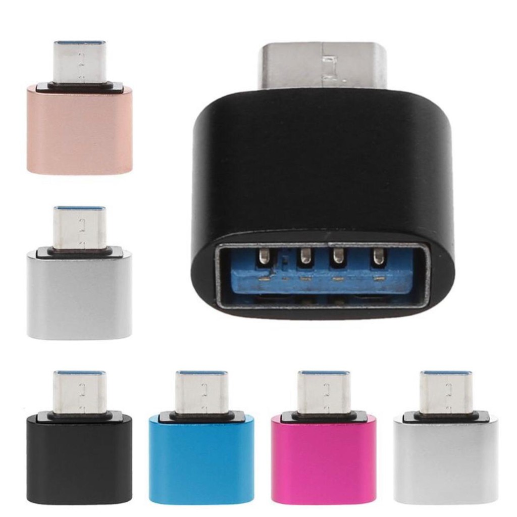 5 Adaptador Conector Conversor Plug OTG USB Type C 3.0 Metal Para Joystick Celular Android CPU Noteboog .