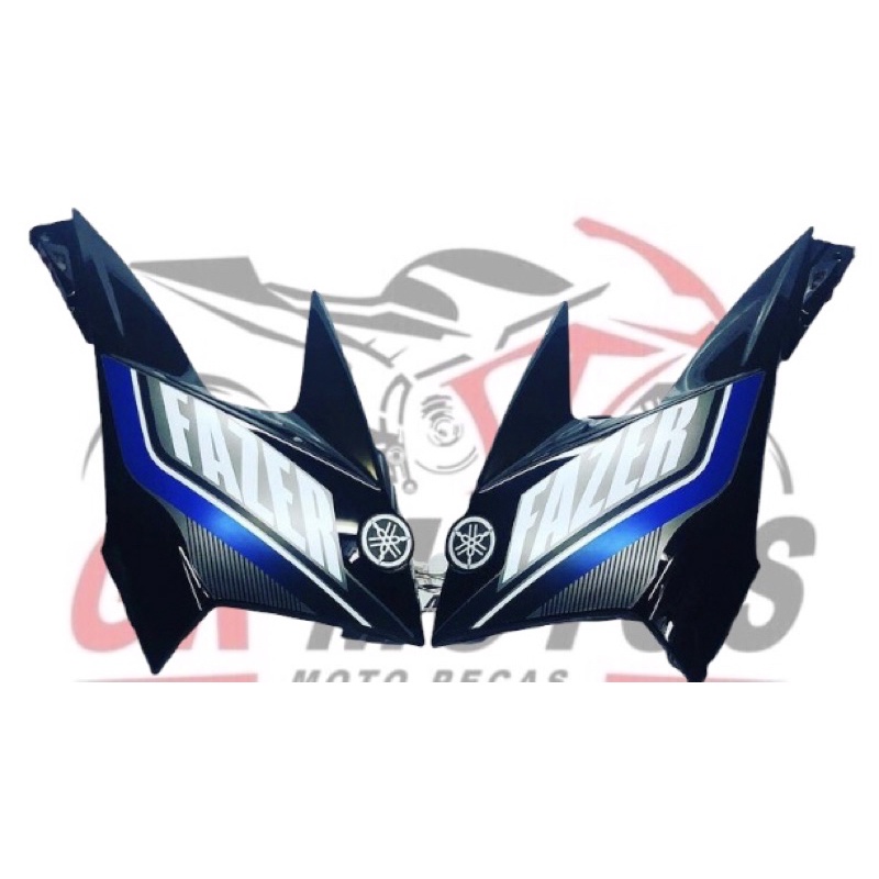 PAR DE ABAS FAZER250 11/15 PRETO em Oferta na Shopee