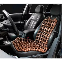 Encosto assento de bolinhas de madeira para carros
