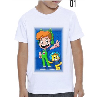 Camiseta infantil Gato Galactico
