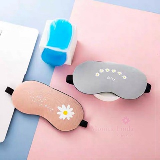 Kit 2 Máscara tapa olho com gel térmico para dormir e descanso estampas fofas em Oferta na Shopee