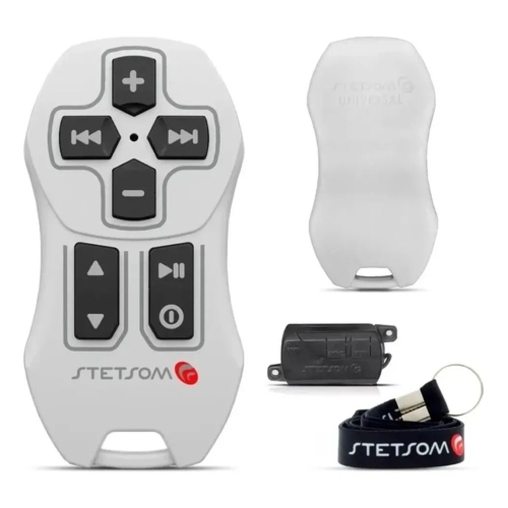 Controle Longa Distância Universal Stetsom SX Universal 200 metros Branco em Oferta na Shopee