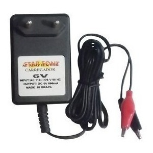 Carregado 6v 800mah Com Garra Jacaré Para Bateria Selada