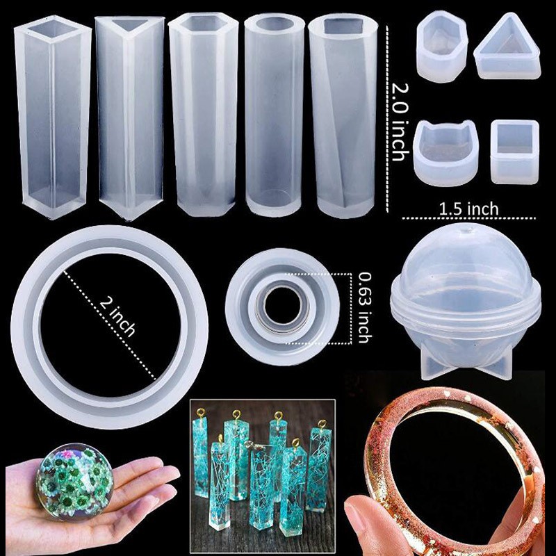 5x Silicone Mould Jewelry Making Resin Decorative Craft Mold Epoxy Resin Molds 