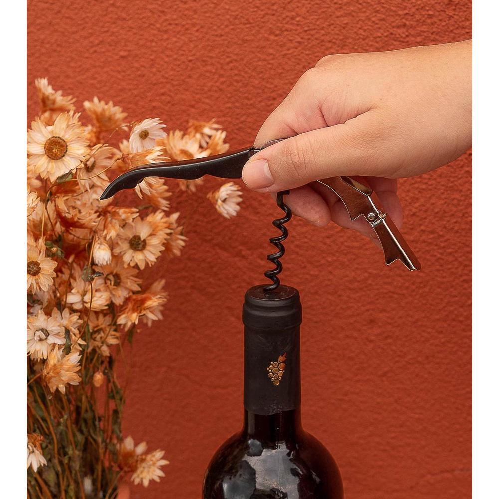 Detalhes do Abridor de garrafa e vinho manual - Mozcada
