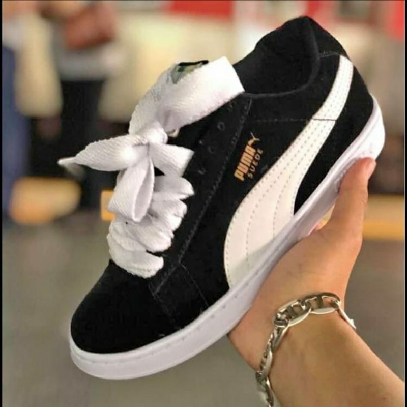 Tenis puma suede cadarço 2024 branco