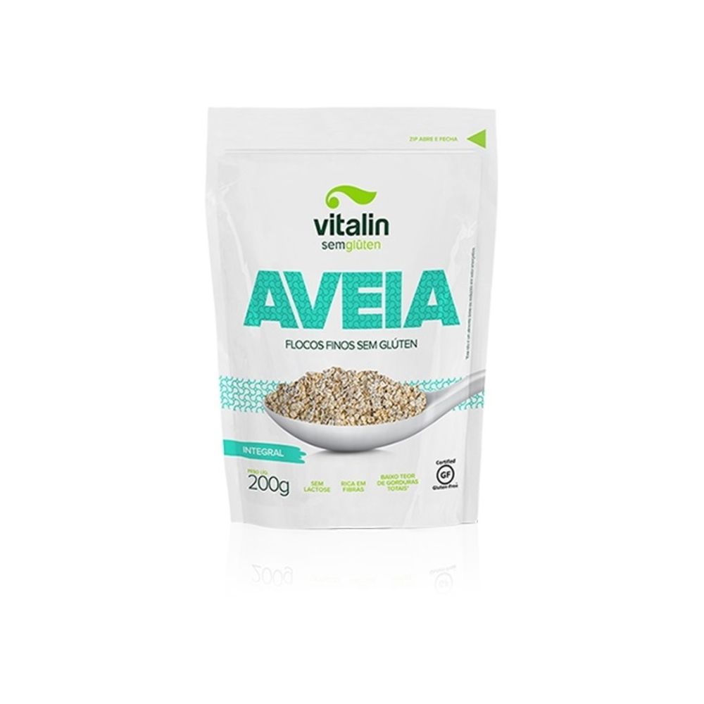 Aveia Em Flocos Finos Int 200g Vitalin em Oferta na Shopee