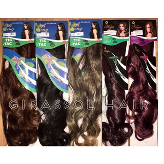 Cabelo Orgânico Extensão de Cabelo Tic Tac P/ Volume Ondulado