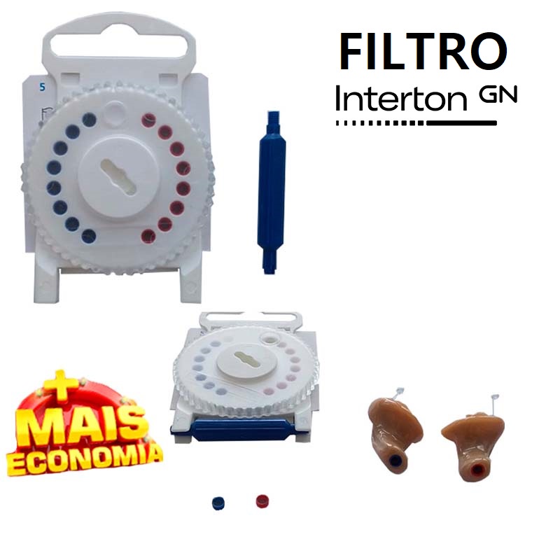 HF3 Filtro para Limpeza do Aparelho Auditivo Protetor de Cera Interton com Garantia Envio Imediato com Nfe