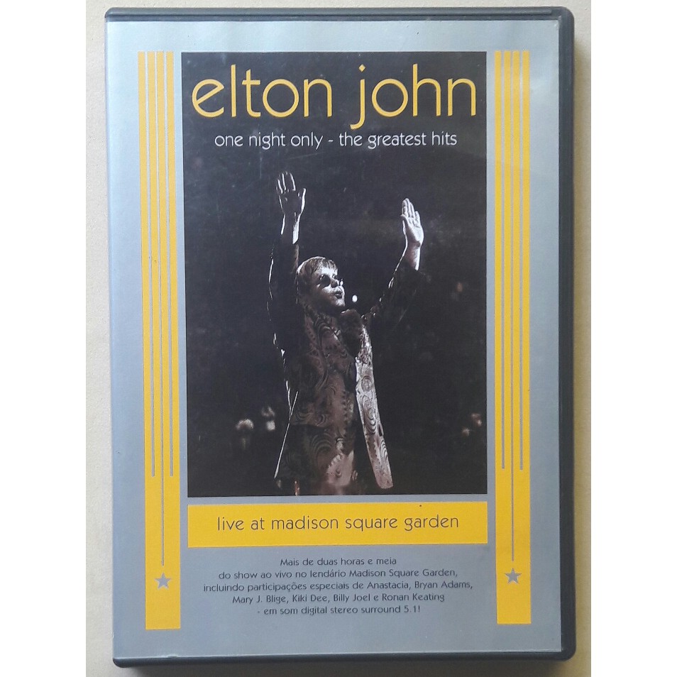 Dvd Elton John One Night Only The Greatest Hits Live