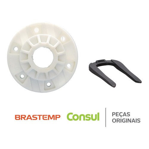 SUPORTE E TRAVA CESTO BRASTEMP/CONSUL 15KG ORIGINAL W10647948/ W10647949