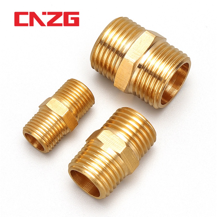 1/8 " 1/4 " 3 2 Macho Para Tubo De Latão Igual Redutor Mamilo Adaptador De Conector Rápido Água Óleo Gás