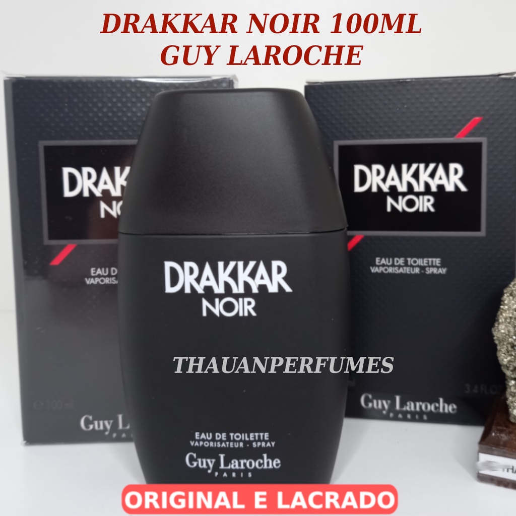 Perfume Masculino Importado DRAKKAR NOIR 100ML - GUY LAROCHE - ORIGINAL ...