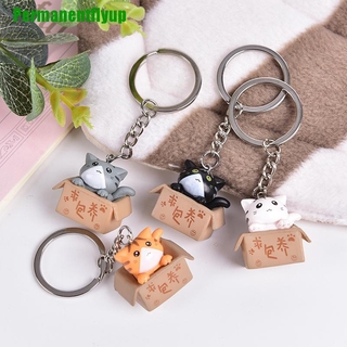 Permanenup. Chaveiro Com Pingente De Desenho De Gato Adorável Para Bolsa / Presente