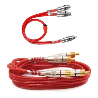 Kit Cabo Y 1 Macho 2 Fêmeas + Rca 1 Metro Plug Banhado Ouro