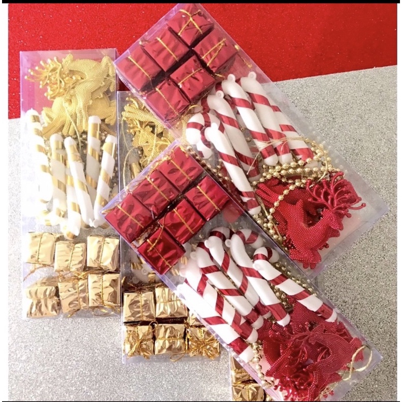 Kit Pendente de Natal 19 Peças - Enfeite Natalino - Árvore de Natal