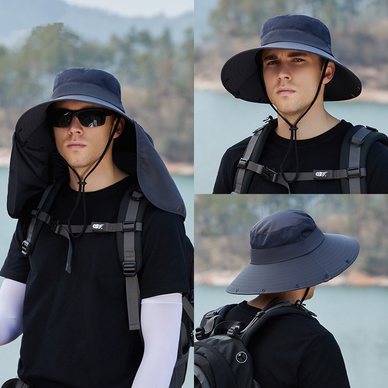 Chapéu De Pesca Masculino De Verão/Capa De Proteção Contra O