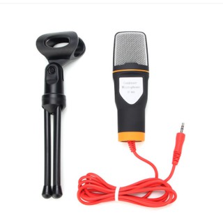 Microfone Sf Omnidirecional Preto Condensador Com Tripe Shopee Brasil