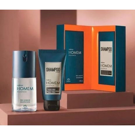 Natura Presente Natura Homem Essence Shampoo Cabelo Barba E Corpo Ml Deo Corporal