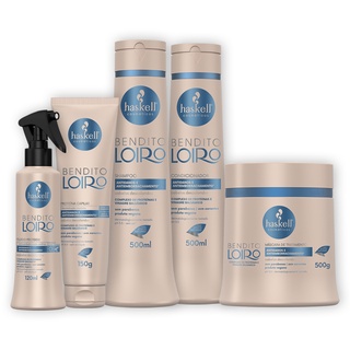 Kit Haskell Bendito Loiro Sh Cond Masc Fluido e Proteina 500