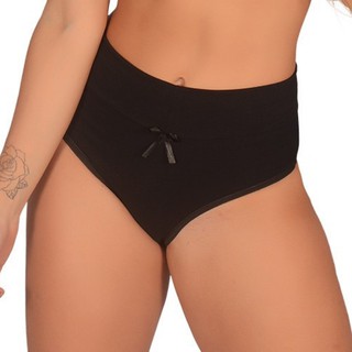 Calcinha com Cós Alto Duplo Pós Parto Maternidade Moda Íntima de Algodão Cintura Alta Lingerie Calsinha Gestante Roupa Feminino Confortável