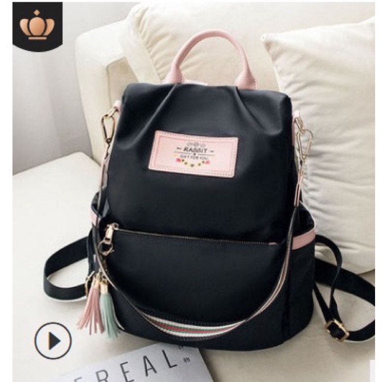 Mochila  escolar com pingente alça de ombro “rabbit” em Oferta na Shopee
