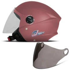 Capacete Aberto Moto Masculino e Feminino Pro Tork New Liberty Three Elite Com Viseira Fumê