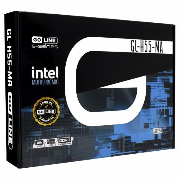 Placa Mãe GoLine GL-H55-MA Socket LGA 1156 / VGA / DDR3