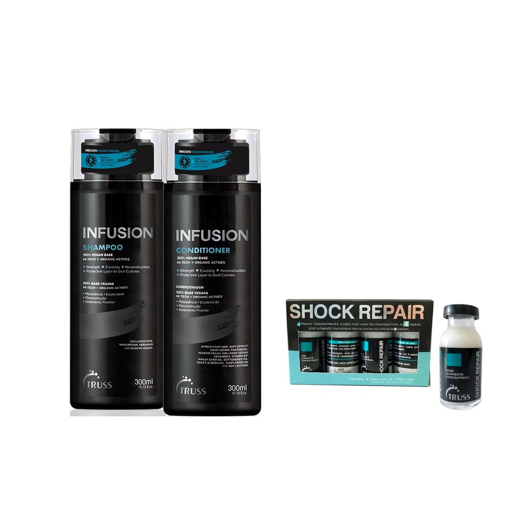Truss Infusion Shampoo e Condicionador e Shock Repair