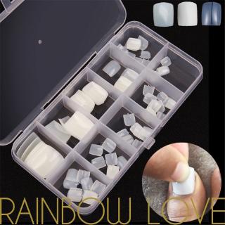 100 Pcs Set Toe Falso Unhas Dicas / 10 Tamanhos Acrílico Pé Unhas / Para Uv Gel Manicure Pé Unha Vendas