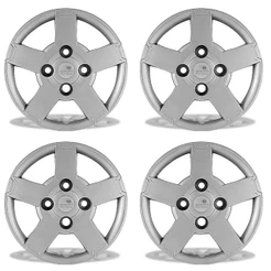 Jogo Calota Grid Ford Ká 2008 2009 2010 2011 2012 Aro 13 Cubo Baixo Fixação Por Parafuso 013CB-PTA-U