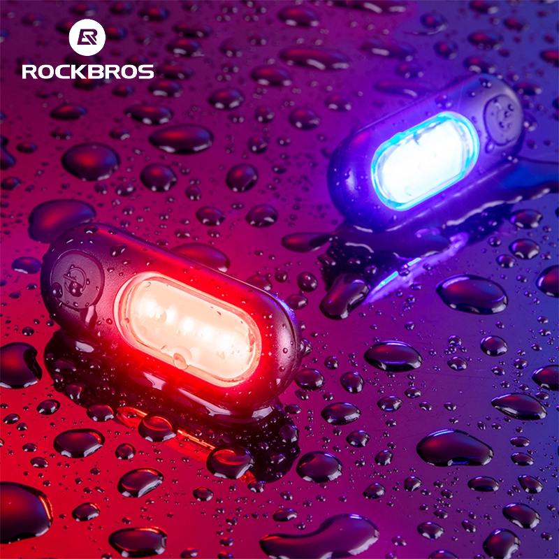 ROCKBROS Farol De Bicicleta Com Claro Traseira/De Advertência Para Passeio Noturna/Acessórios