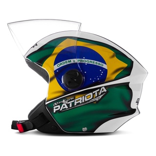 Capacete Aberto Pro Tork New Liberty 3 Patriota Branco Tam.56