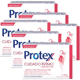 Kit Sabonete em Barra Íntimo Protex Delicate Care 85g com 6 unidades em Oferta na Shopee
