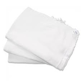 10 Saco Alvejado Pano Chão Branco P/ Limpeza