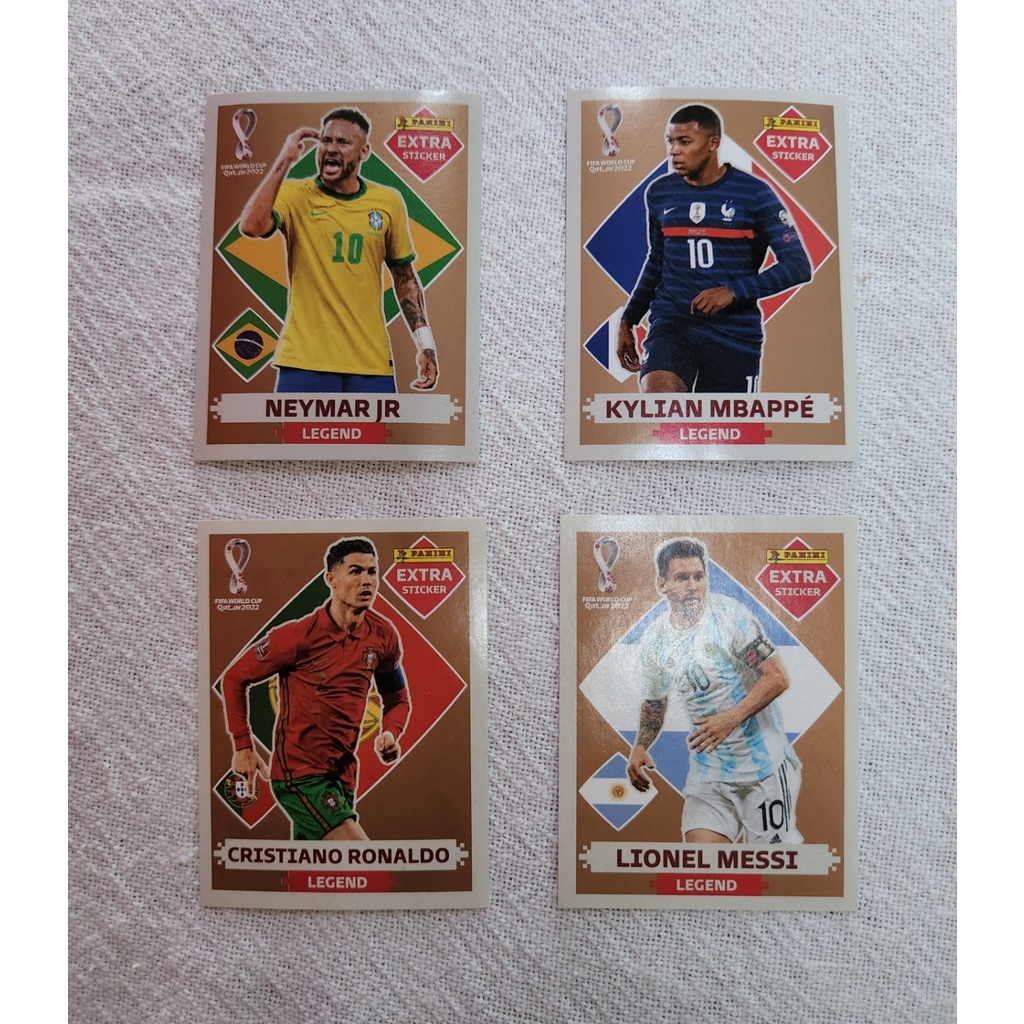 Figurinhas da Copa do Mundo 2022 Extra - Legend/Rookie (Originais)
