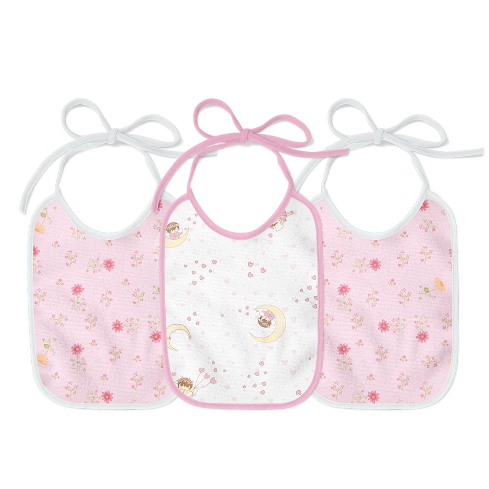 Kit Babador Flanelado e Plastificado karinho Estampado 21 cm X 19 cm com 3 unidades - Papi — imagem 2 de 2