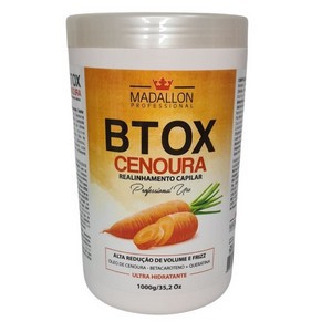 BTX Realinhamento Capilar Cenoura Madallon 1kg 0% Formol Redutor De Volume
