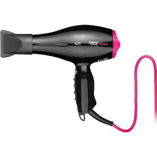 SECADOR DE CABELO PROFISSIONAL TAIFF TITANIUM COLORS ION PINK 2100W - 220V